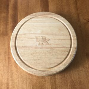 University of Kentucky Wildcats UK Engraved Wooden Cheese Board Knife Set